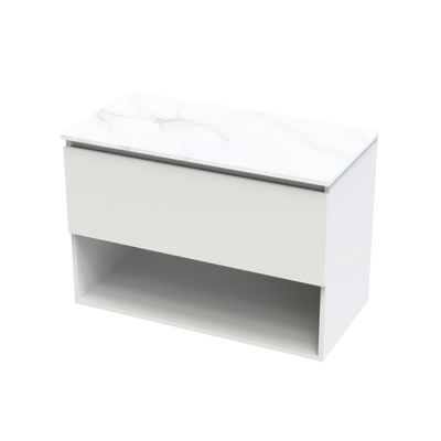 Pinnacle Pro Arctic 900 Drawer Open Wall Vanity