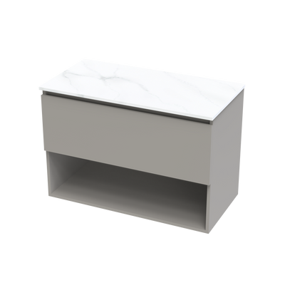 Pinnacle Pro Arctic 900 Drawer Open Wall Vanity