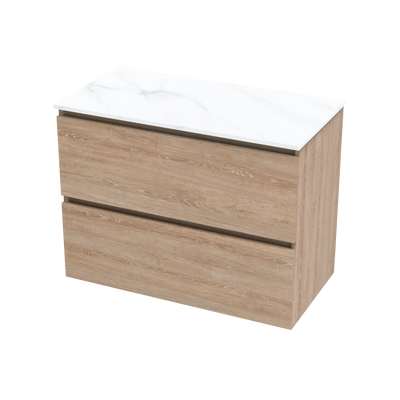 Pinnacle Pro Arctic 900 Double Drawer Wall Vanity