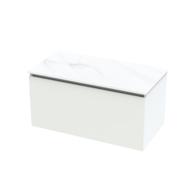 Pinnacle Pro Arctic 900 Single Drawer Wall Vanity