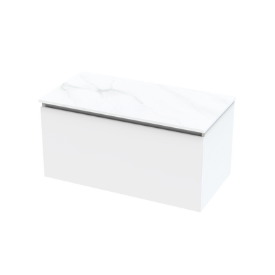 Pinnacle Pro Arctic 900 Single Drawer Wall Vanity