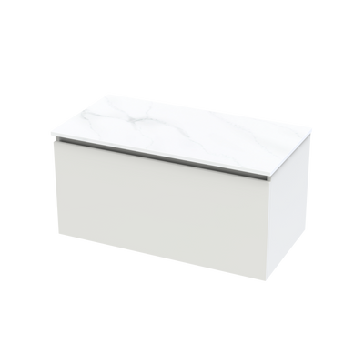 Pinnacle Pro Arctic 900 Single Drawer Wall Vanity