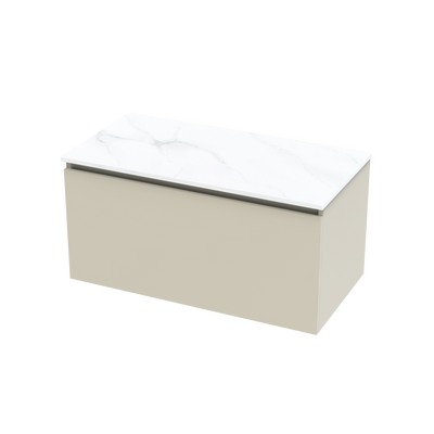 Pinnacle Pro Arctic 900 Single Drawer Wall Vanity