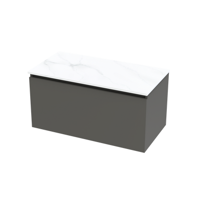 Pinnacle Pro Arctic 900 Single Drawer Wall Vanity