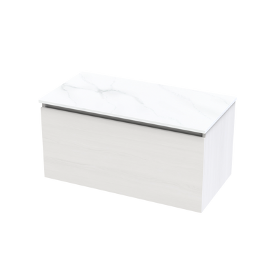 Pinnacle Pro Arctic 900 Single Drawer Wall Vanity