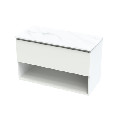 Pinnacle Pro Arctic 1000 Drawer Open Wall Vanity