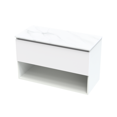 Pinnacle Pro Arctic 1000 Drawer Open Wall Vanity