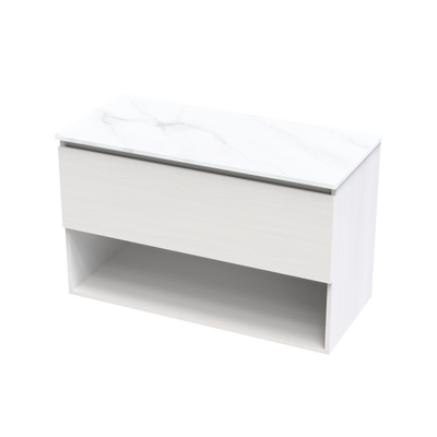 Pinnacle Pro Arctic 1000 Drawer Open Wall Vanity