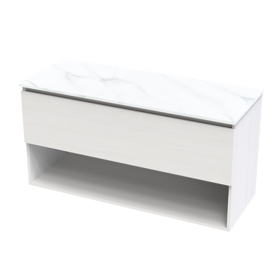 Pinnacle Pro Arctic 1200 Drawer Open Wall Vanity