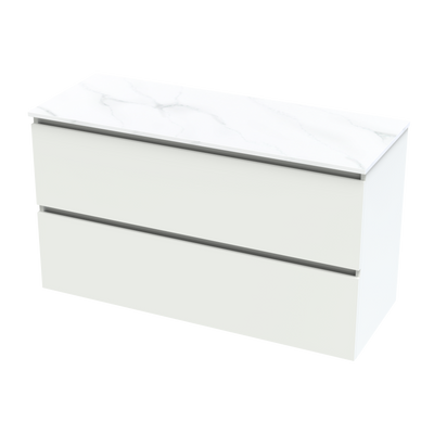 Pinnacle Pro Arctic 1200 Double Drawer Wall Vanity