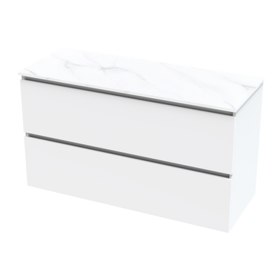 Pinnacle Pro Arctic 1200 Double Drawer Wall Vanity