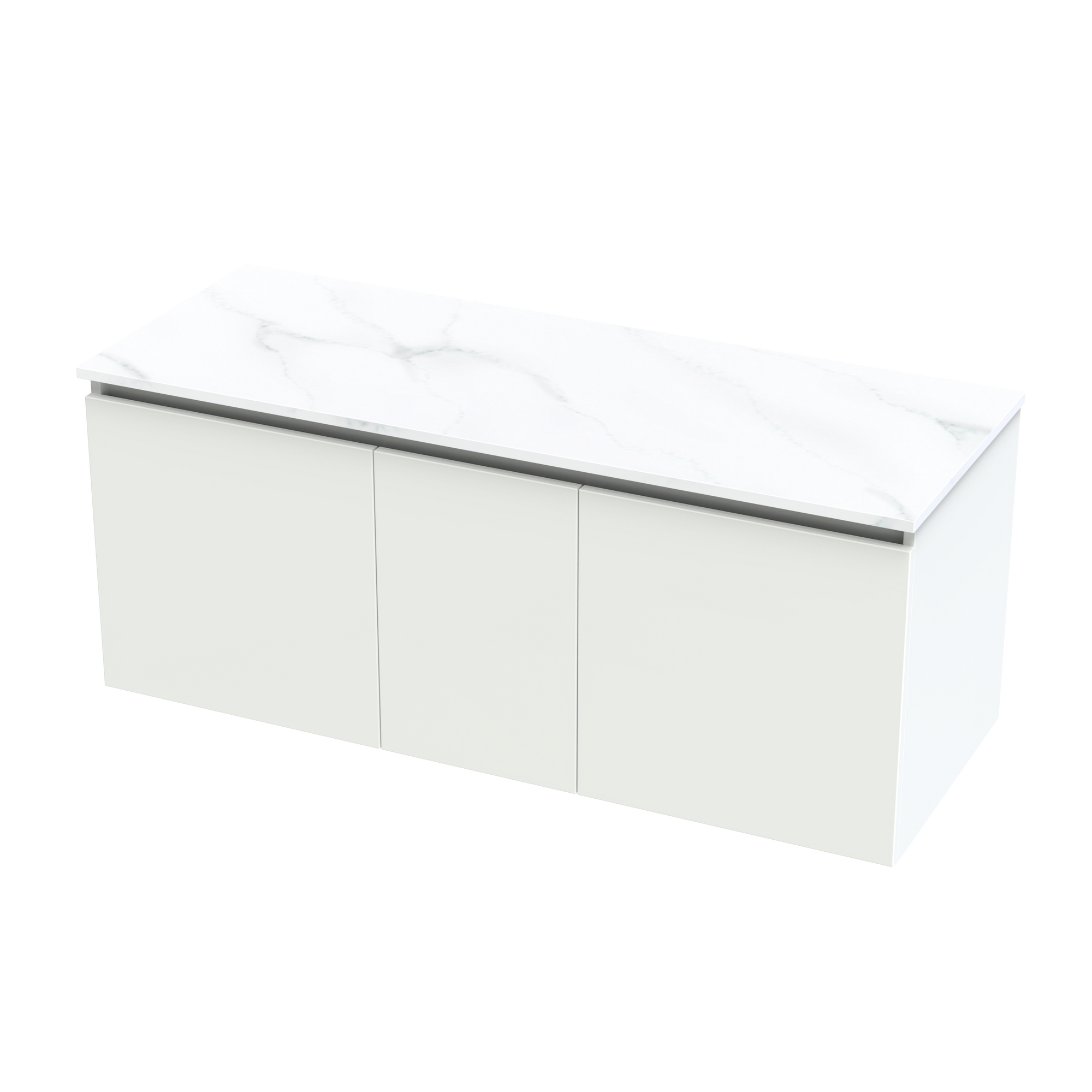 Pinnacle Pro Arctic 1200 Double Bowl Classic Wall Vanity
