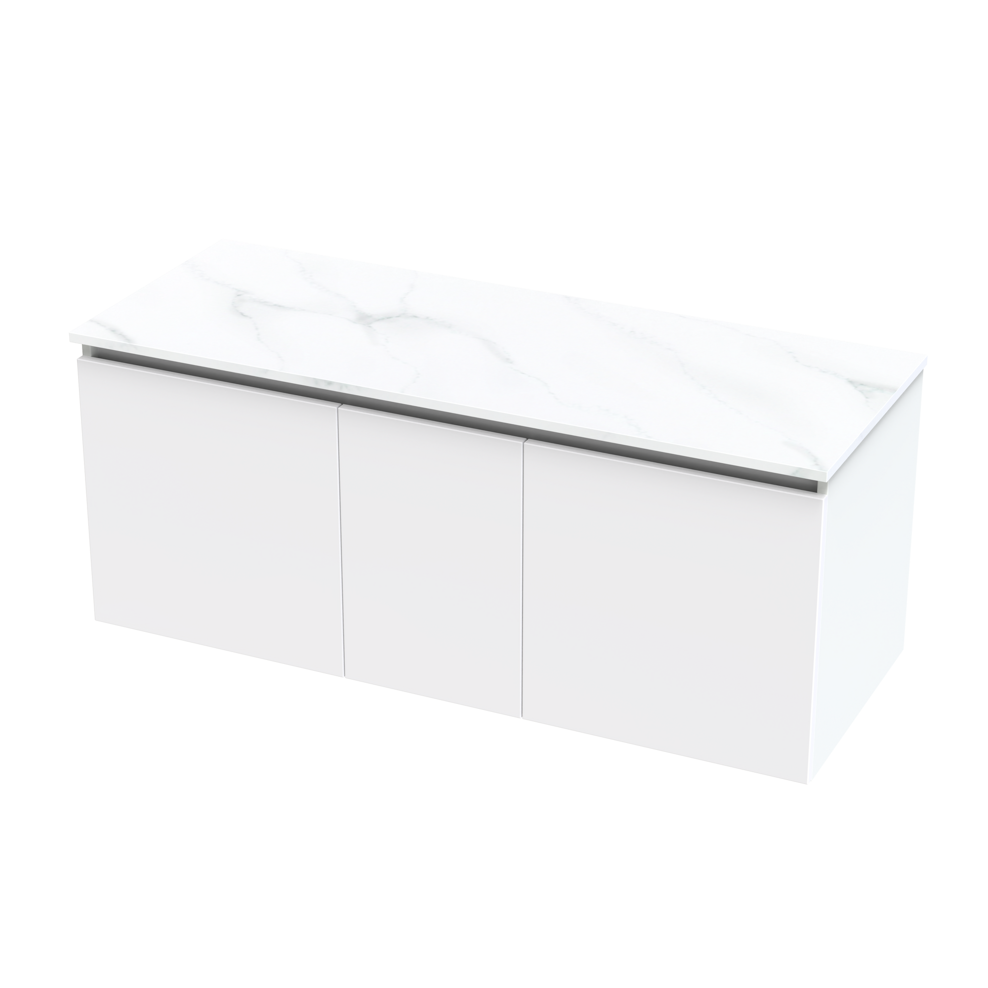 Pinnacle Pro Arctic 1200 Double Bowl Classic Wall Vanity