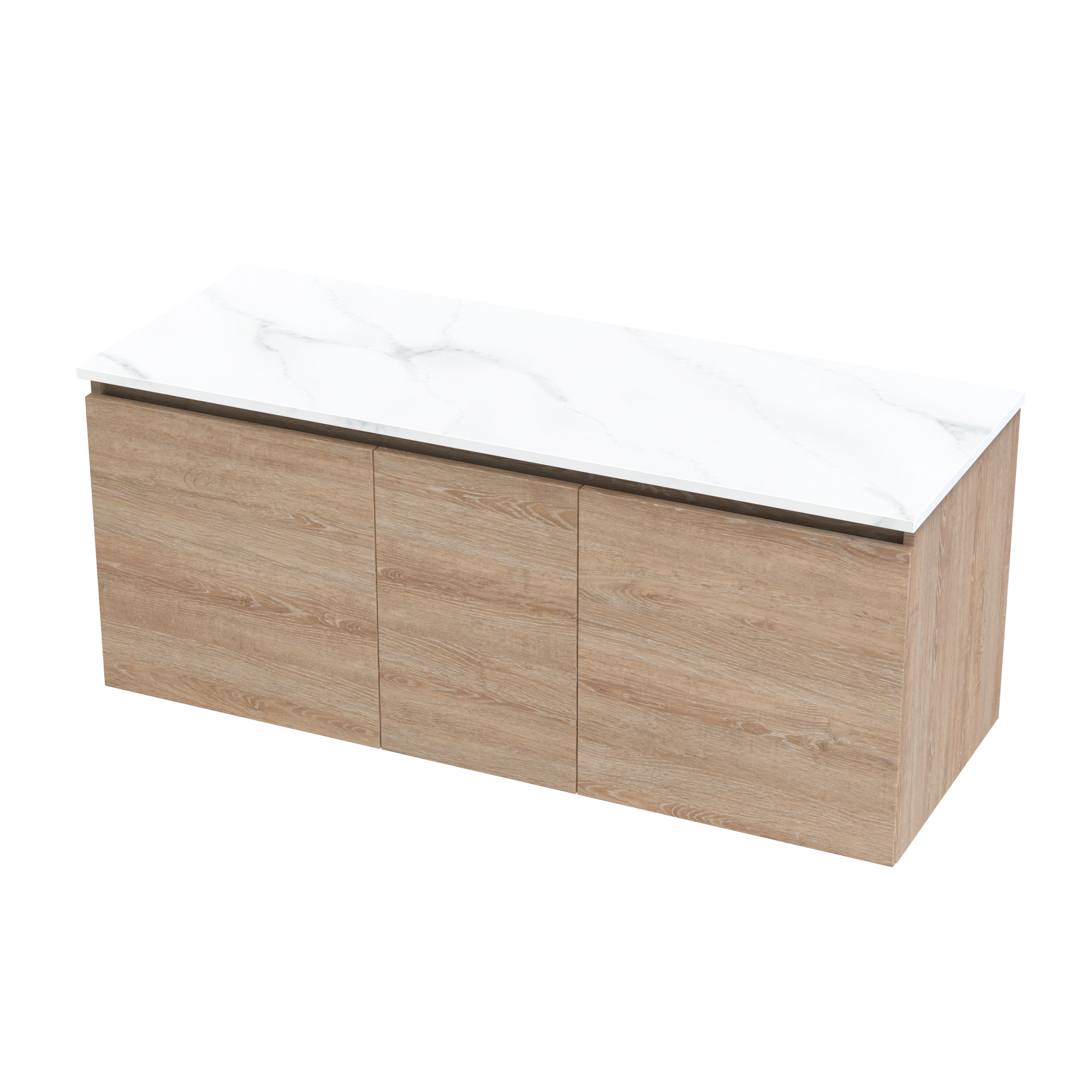 Pinnacle Pro Arctic 1200 Double Bowl Classic Wall Vanity