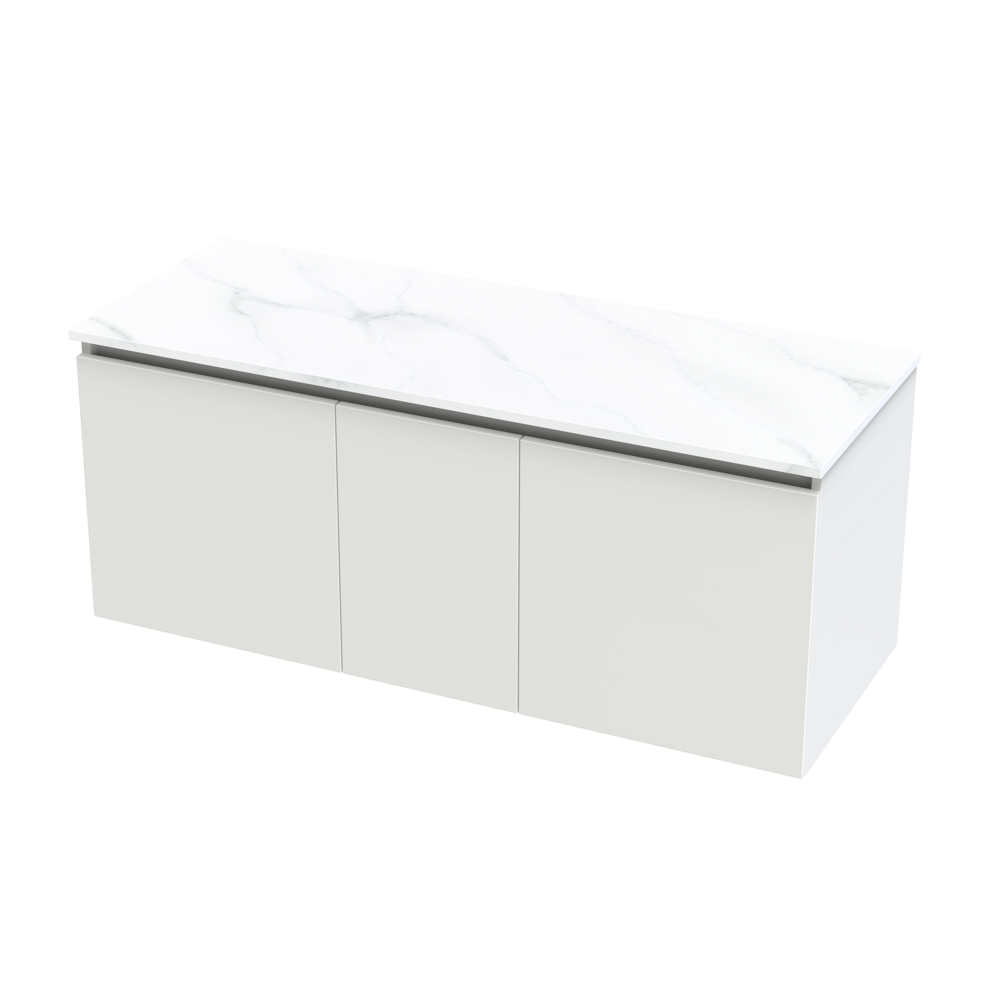 Pinnacle Pro Arctic 1200 Double Bowl Classic Wall Vanity