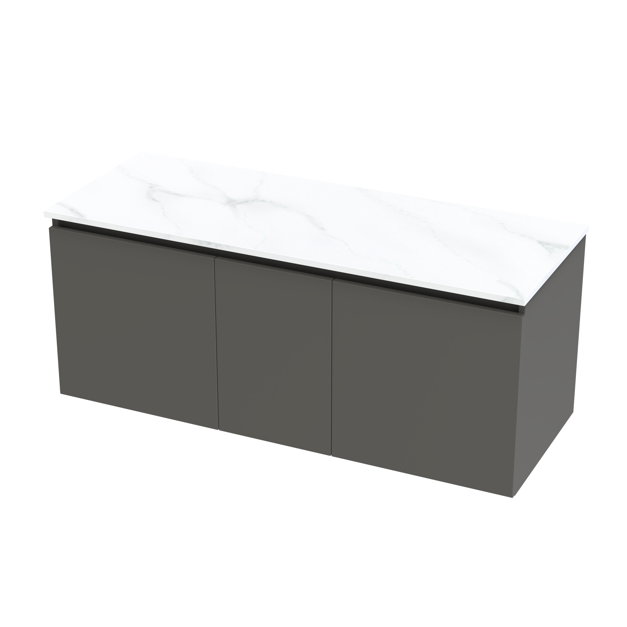 Pinnacle Pro Arctic 1200 Double Bowl Classic Wall Vanity