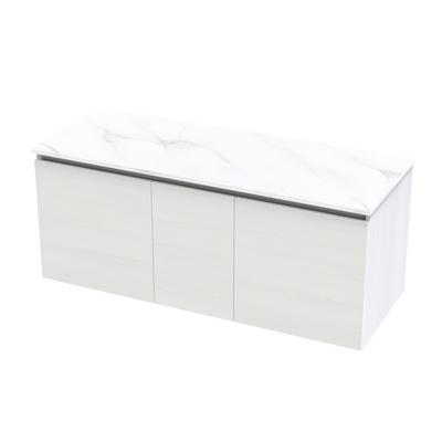 Pinnacle Pro Arctic 1200 Double Bowl Classic Wall Vanity