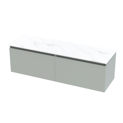 Pinnacle Pro Arctic 1500 Double Bowl Classic Wall Vanity