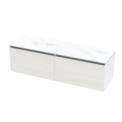 Pinnacle Pro Arctic 1500 Double Bowl Classic Wall Vanity