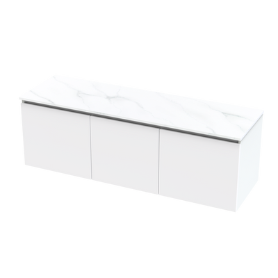 Pinnacle Pro Arctic 1500 Double Bowl Classic Wall Vanity