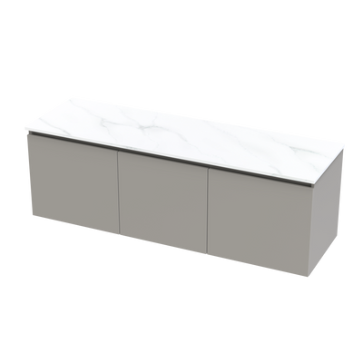 Pinnacle Pro Arctic 1500 Double Bowl Classic Wall Vanity