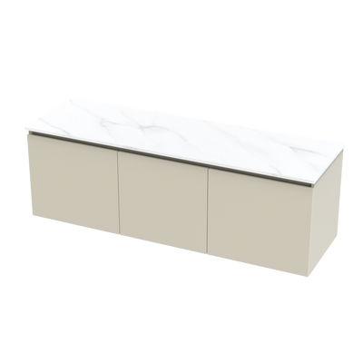Pinnacle Pro Arctic 1500 Double Bowl Classic Wall Vanity