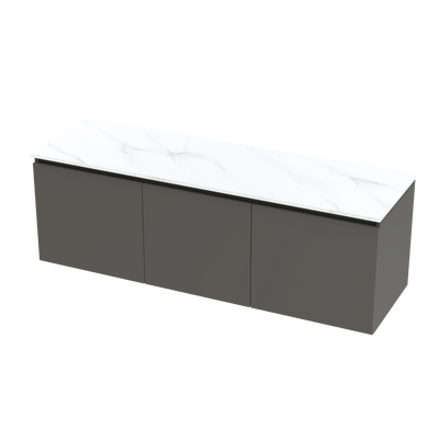 Pinnacle Pro Arctic 1500 Double Bowl Classic Wall Vanity