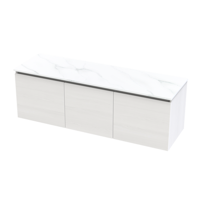 Pinnacle Pro Arctic 1500 Double Bowl Classic Wall Vanity