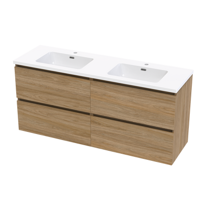 Pinnacle Ridge 1500DB 4 Drawer Wall Vanity in Baroque