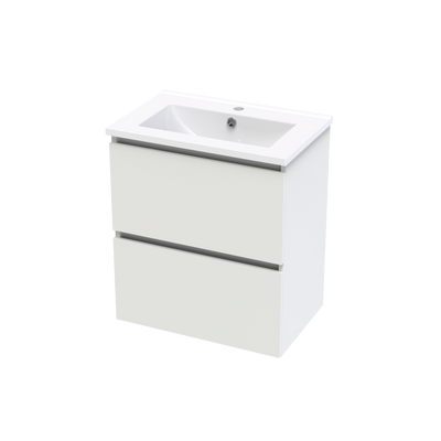 Pinnacle Slim 600 Double Drawer Wall Vanity