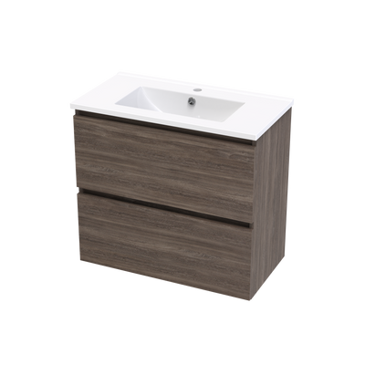 Pinnacle Slim Double Drawer 750mm Wall Hung Vanity