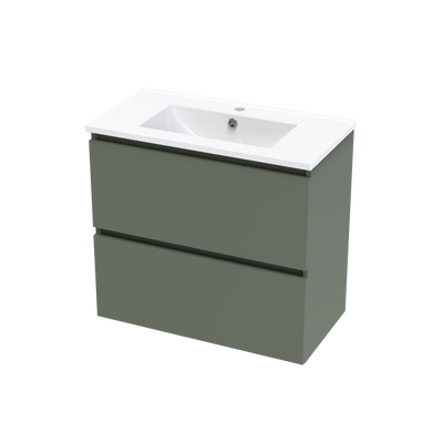 Pinnacle Slim Double Drawer 750mm Wall Hung Vanity