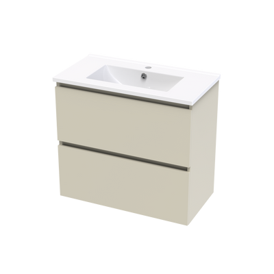 Pinnacle Slim Double Drawer 750mm Wall Hung Vanity