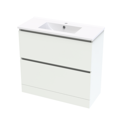 Pinnacle Slim 900 Double Drawer Floor Vanity