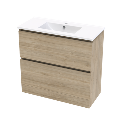 Pinnacle Slim 900 Double Drawer Floor Vanity