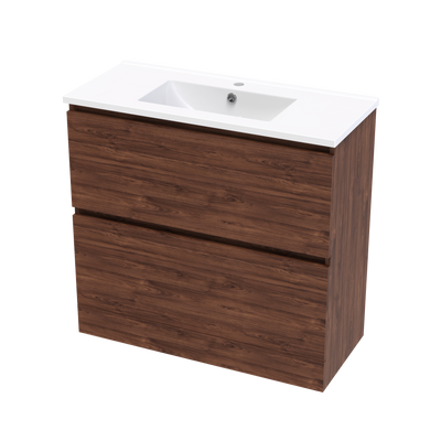 Pinnacle Slim 900 Double Drawer Floor Vanity