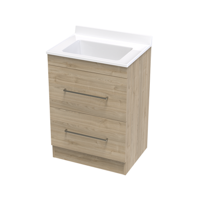 Statesman Double Drawer 600mm Floor Vanity