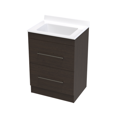 Statesman Double Drawer 600mm Floor Vanity