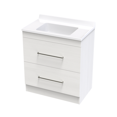 Cashmere Statesman 750 Double Drawer Floor Vanity