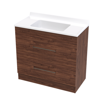 Cashmere Statesman 900 Double Drawer Floor Vanity