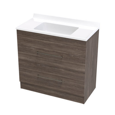 Cashmere Statesman 900 Double Drawer Floor Vanity