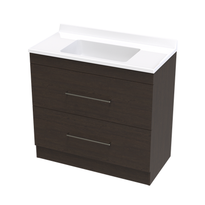 Cashmere Statesman 900 Double Drawer Floor Vanity