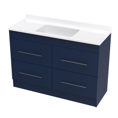 Cashmere Statesman 1200 4 Drawer Floor Vanity