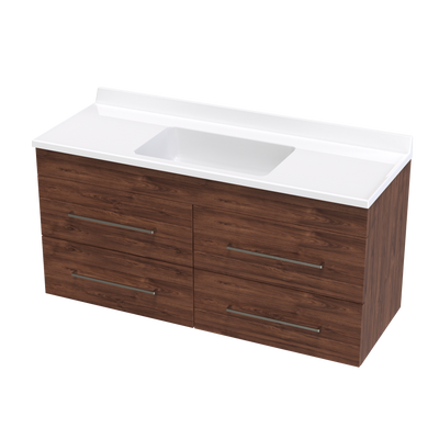 Cashmere Statesman 1200 4 Drawer Wall Vanity