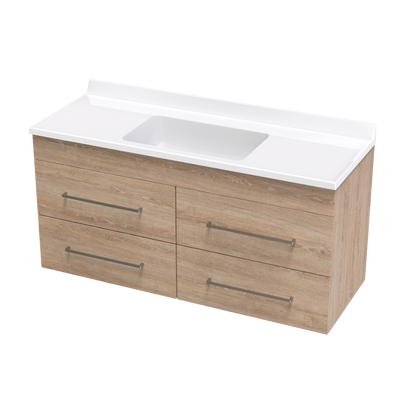 Cashmere Statesman 1200 4 Drawer Wall Vanity