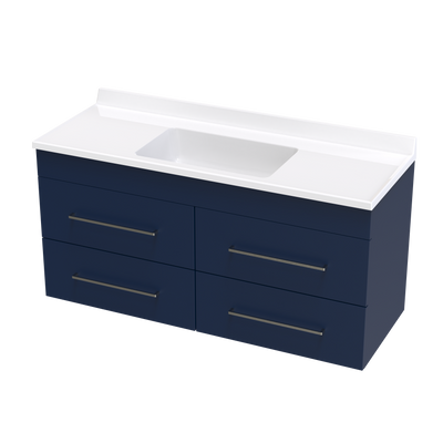 Cashmere Statesman 1200 4 Drawer Wall Vanity