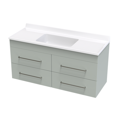 Cashmere Statesman 1200 4 Drawer Wall Vanity
