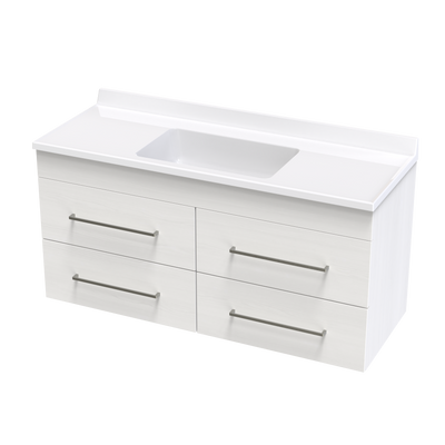 Cashmere Statesman 1200 4 Drawer Wall Vanity