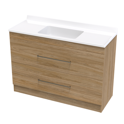 Cashmere Statesman 1200 Double Drawer Floor Vanity