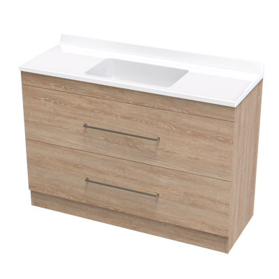 Cashmere Statesman 1200 Double Drawer Floor Vanity